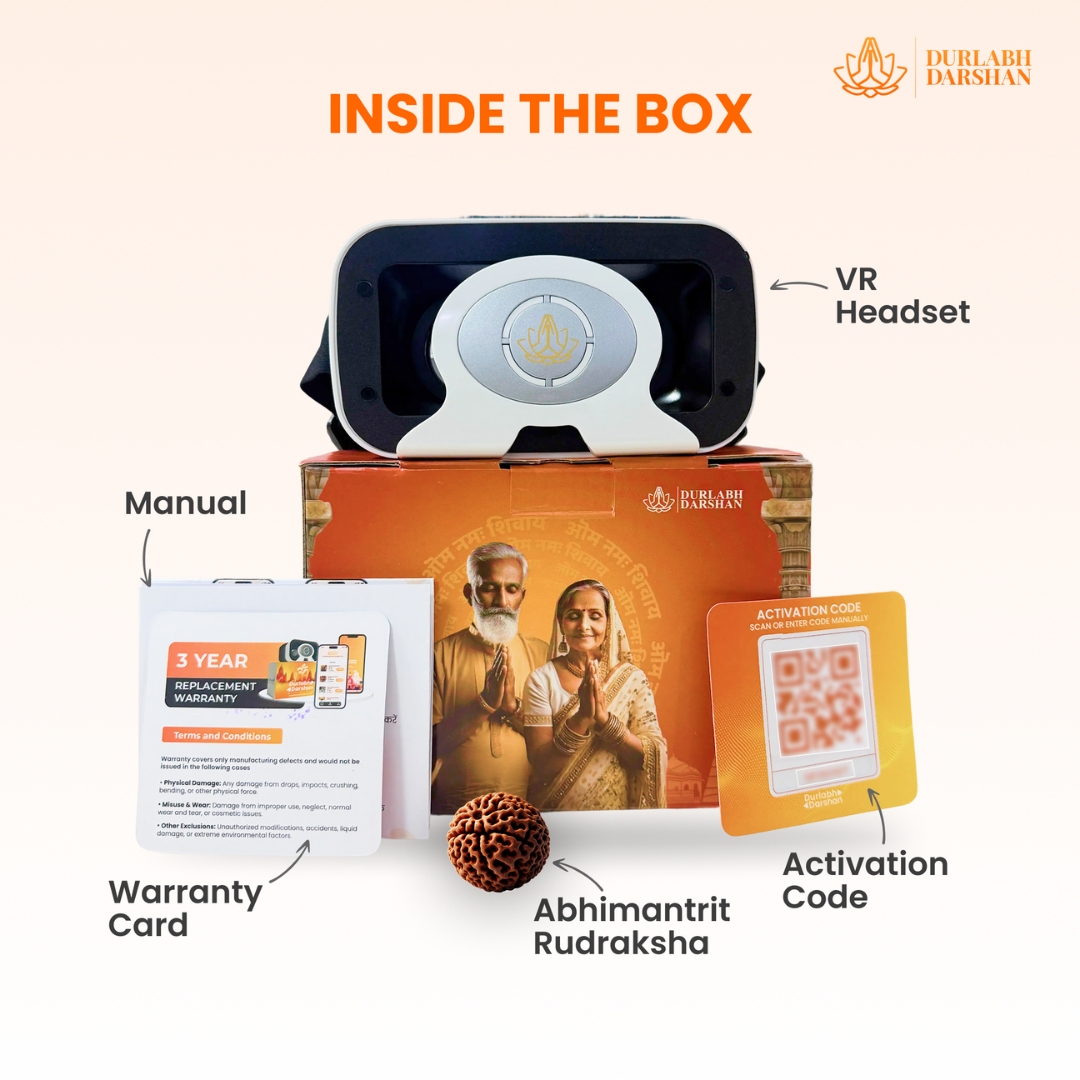 SenseXR & Durlabh Darshan Combo with 1 Year Subscription + Complimentary Abhimantrit Rudraksha with Prepaid Order