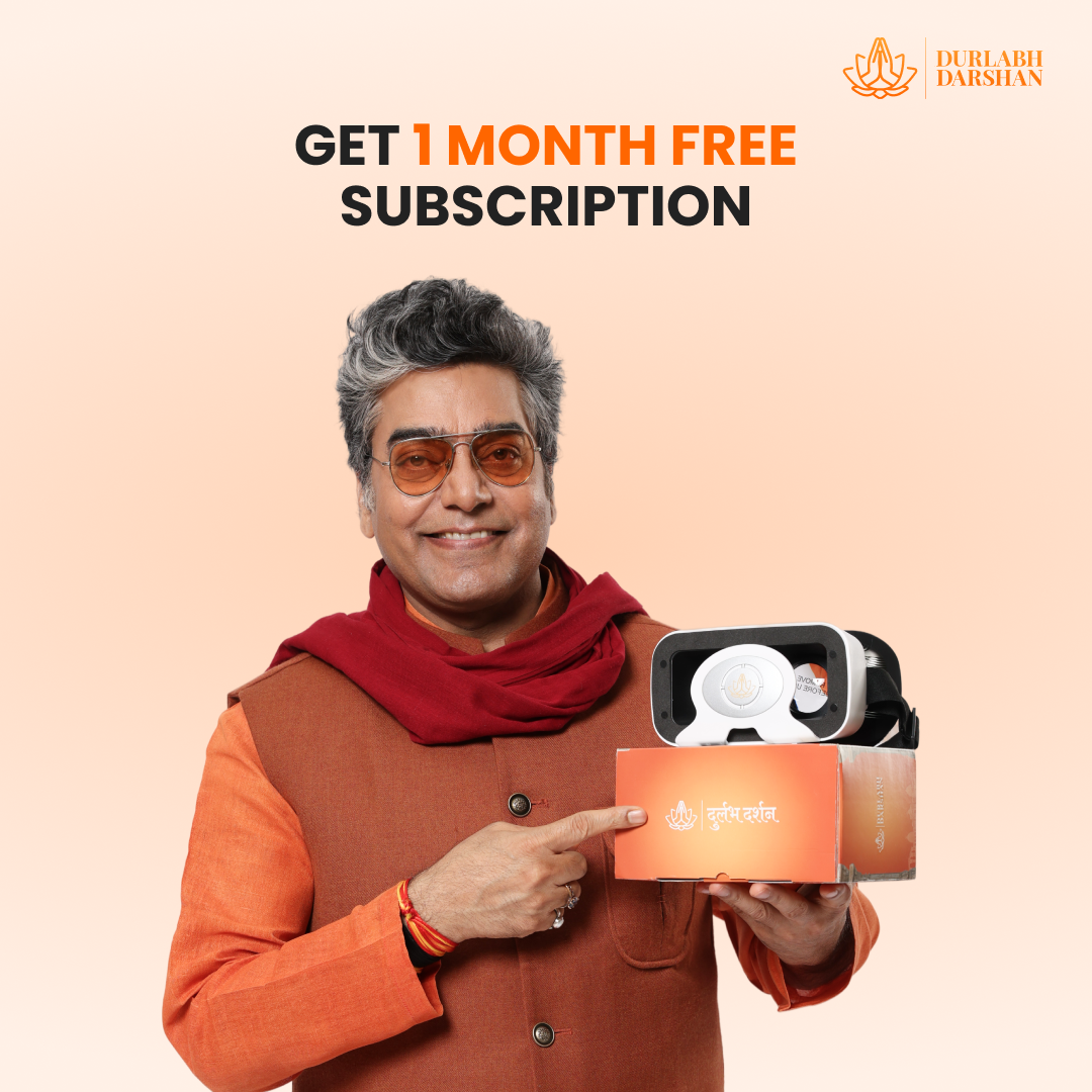 Durlabh Darshan VR Headset with 1-Month Subscription + Complimentary Abhimantrit Rudraksha with Prepaid Order