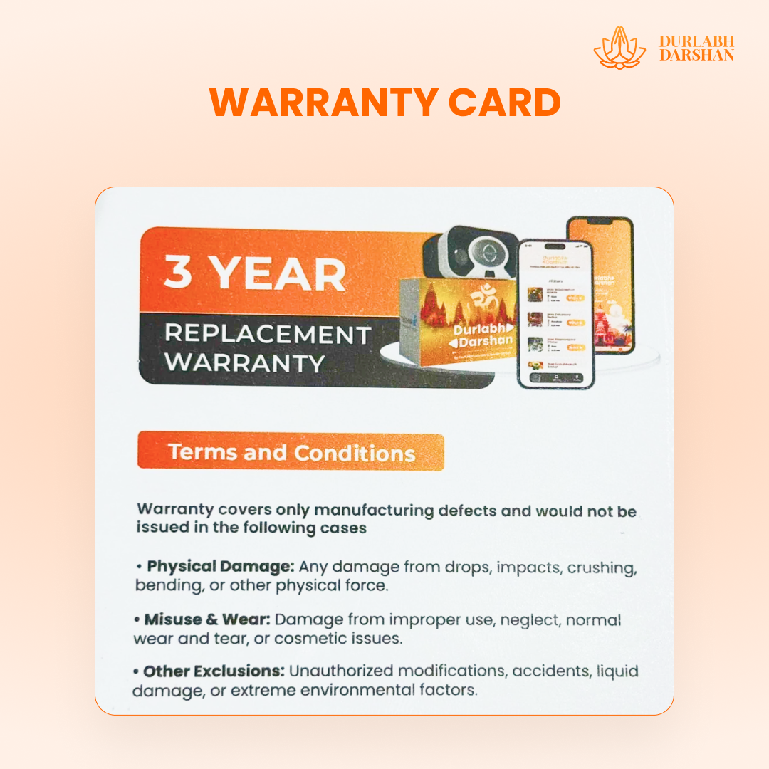 Durlabh Darshan with VR Headset + 1 Year App Subscription + Complimentary Abhimantrit Rudraksha with Prepaid Order