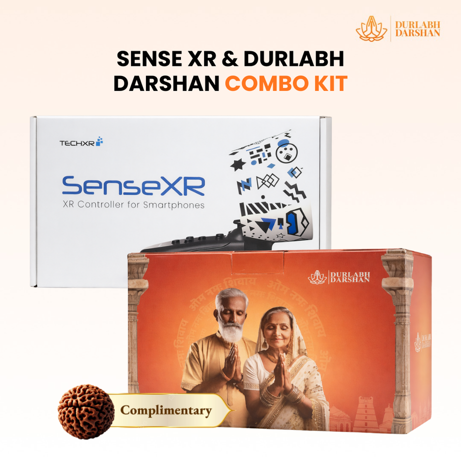 SenseXR & Durlabh Darshan Combo with 1 Year Subscription + Complimentary Abhimantrit Rudraksha with Prepaid Order