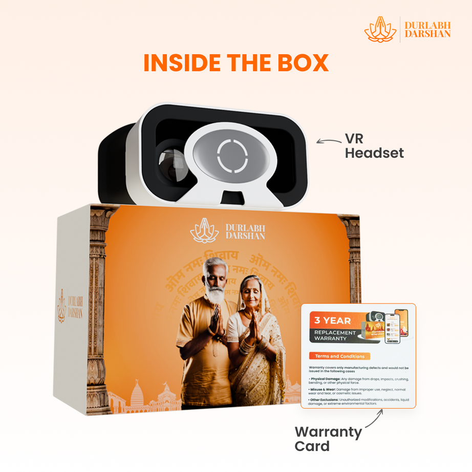Durlabh Darshan VR Headset Only + Complimentary Abhimantrit Rudraksha with Prepaid Order