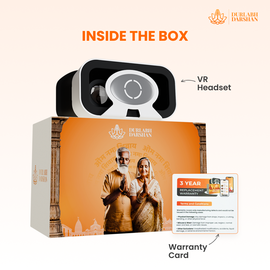 Durlabh Darshan VR Headset Only + Complimentary Abhimantrit Rudraksha with Prepaid Order