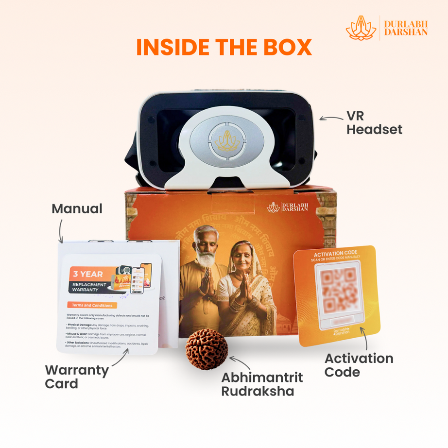 SenseXR & Durlabh Darshan Combo with 1 Year Subscription + Complimentary Abhimantrit Rudraksha with Prepaid Order
