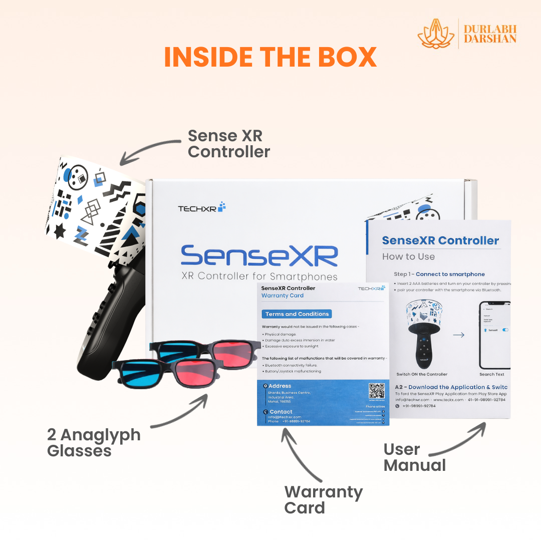 SenseXR & Durlabh Darshan Combo with 1 Year Subscription + Complimentary Abhimantrit Rudraksha with Prepaid Order