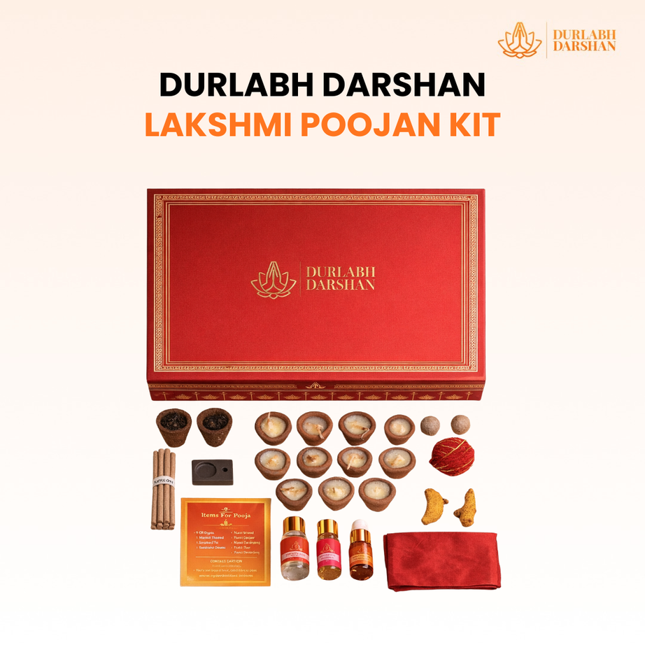 Durlabh Darshan with VR Headset + Premium Pooja Kit + 1 Month App Subscription + Complimentary Abhimantrit Rudraksha with Prepaid Order