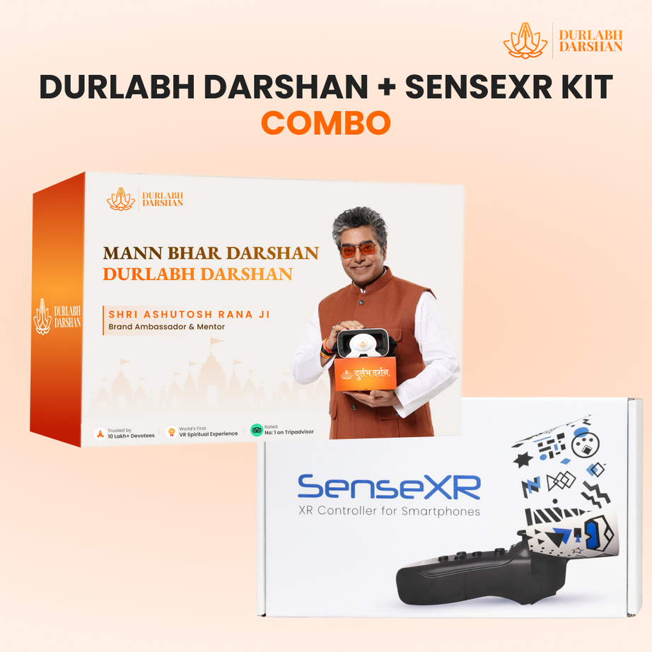 Durlabh Darshan & SenseXR kit Combo with 1 Year Subscription + Complimentary Abhimantrit Rudraksha