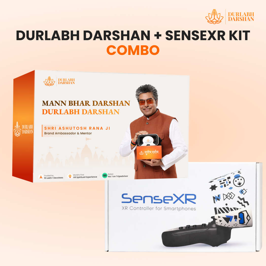 Durlabh Darshan & SenseXR kit Combo with 1 Year Subscription + Complimentary Abhimantrit Rudraksha
