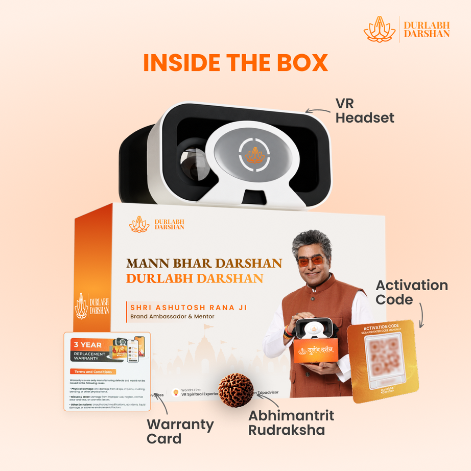 Durlabh Darshan & SenseXR kit Combo with 1 Year Subscription + Complimentary Abhimantrit Rudraksha
