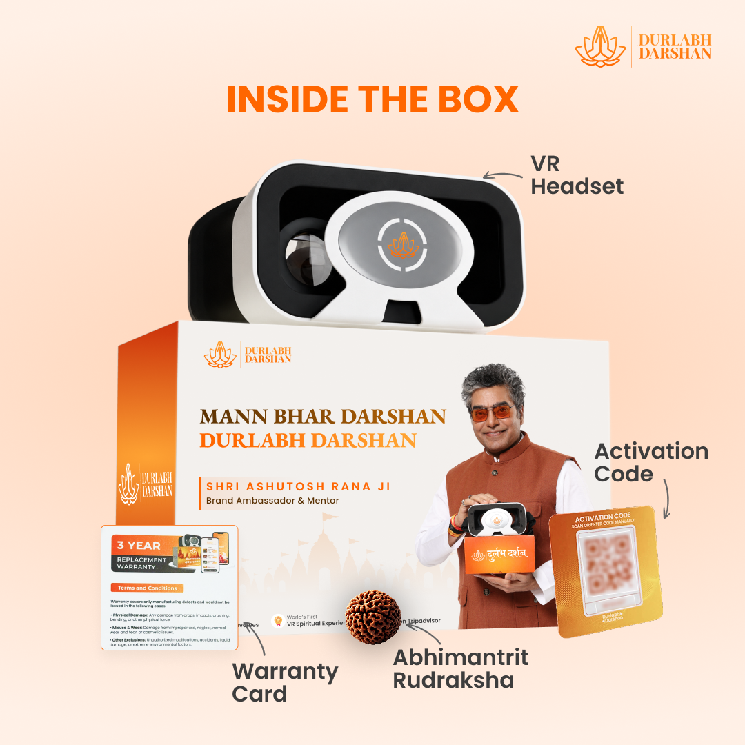 Durlabh Darshan & SenseXR kit Combo with 1 Year Subscription + Complimentary Abhimantrit Rudraksha