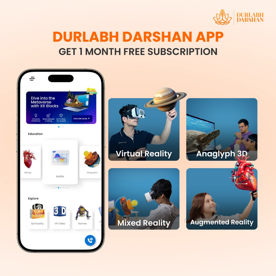 SenseXR & Durlabh Darshan Combo with 1 Year Subscription + Complimentary Abhimantrit Rudraksha