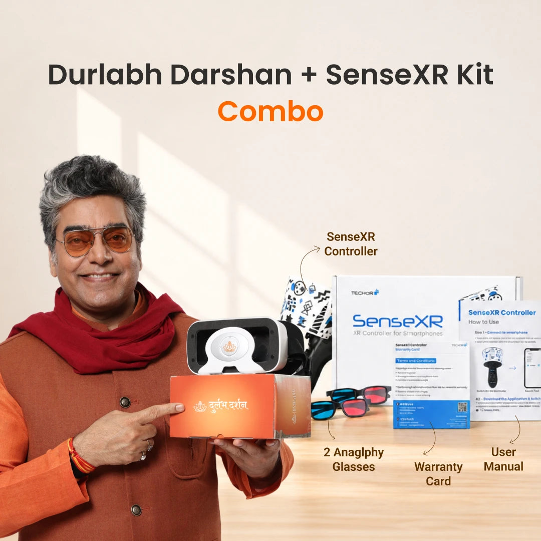 SenseXR & Durlabh Darshan Combo with 1 Year Subscription + Complimentary Abhimantrit Rudraksha