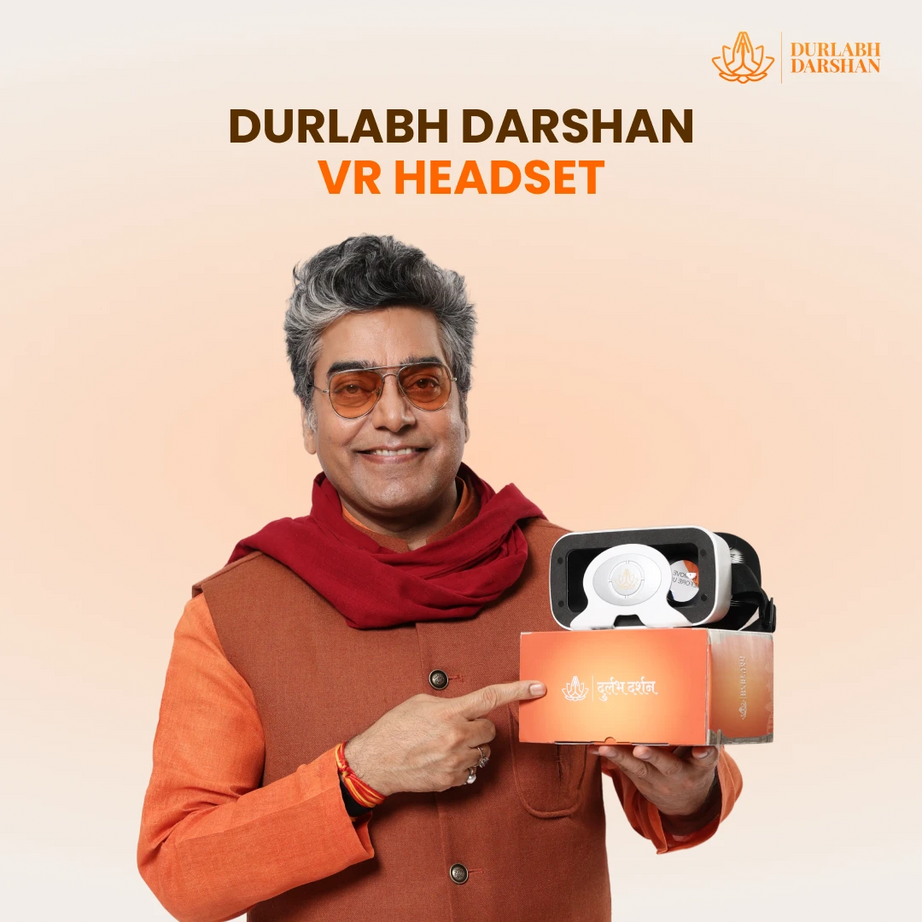 Durlabh Darshan VR Headset Only + Complimentary Abhimantrit Rudraksha