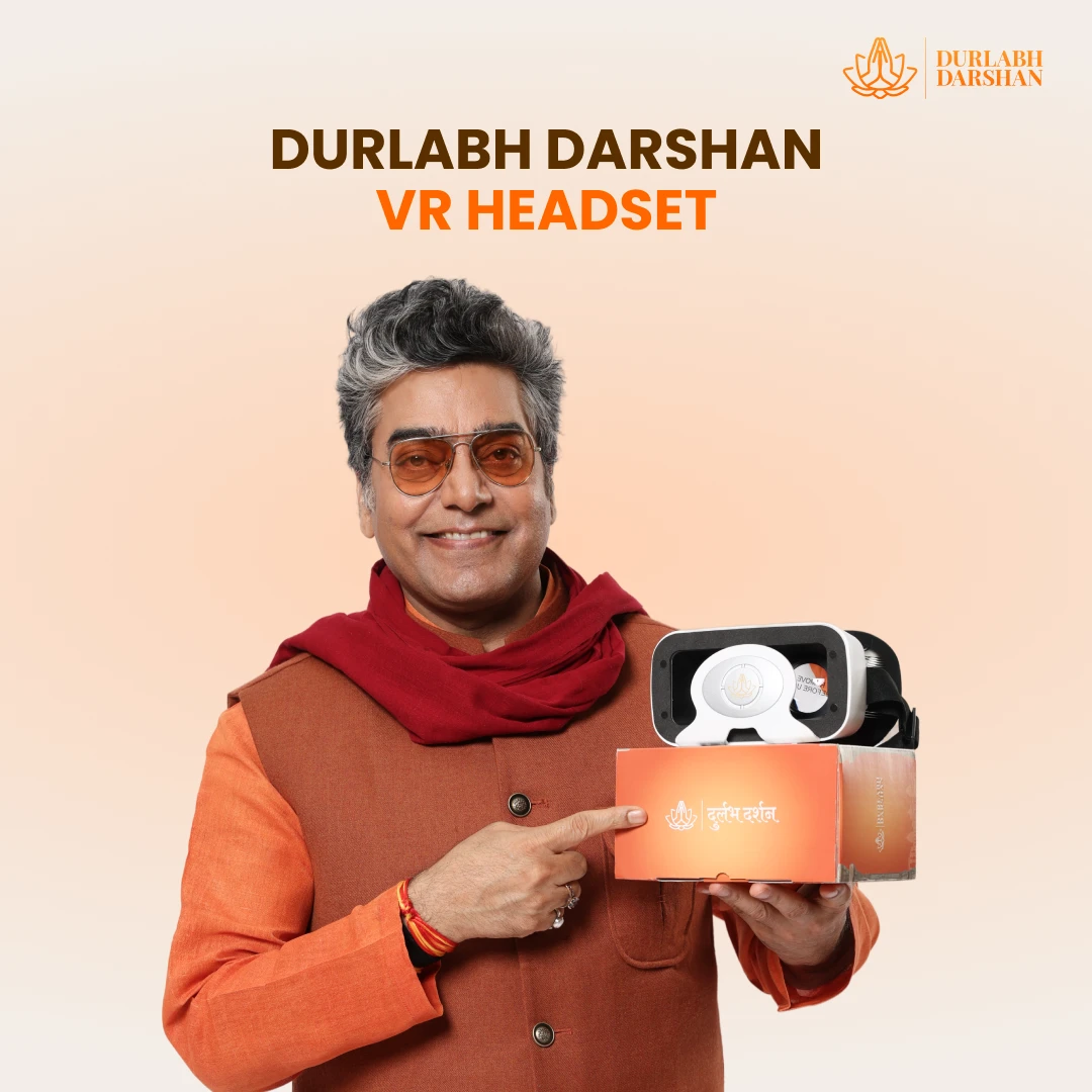 Durlabh Darshan VR Headset Only + Complimentary Abhimantrit Rudraksha